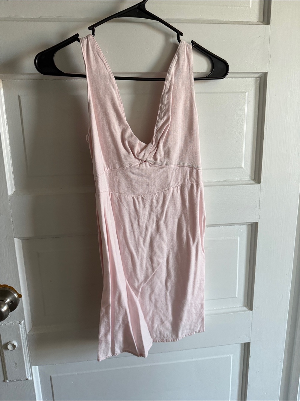 miami Light Pink V-Neck Chemise